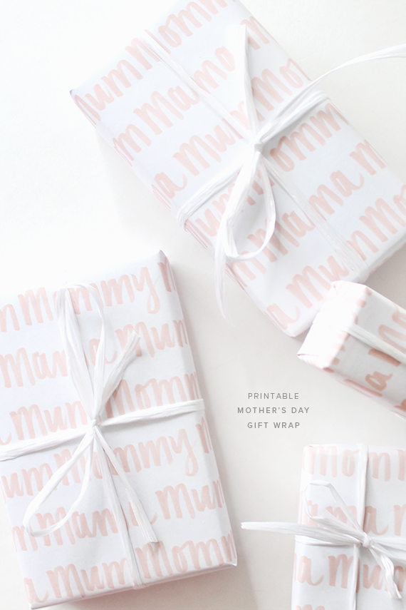 printable mothers day gift wrap | almost makes perfect