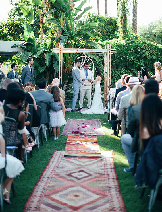 stylish handmade desert wedding