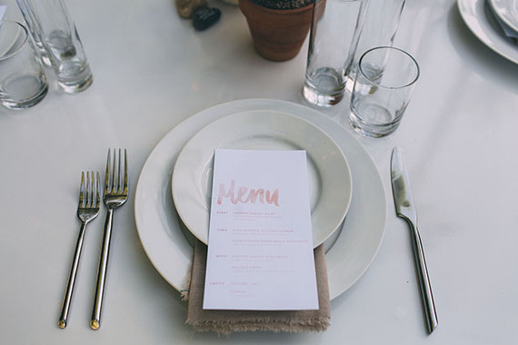 wedding menus