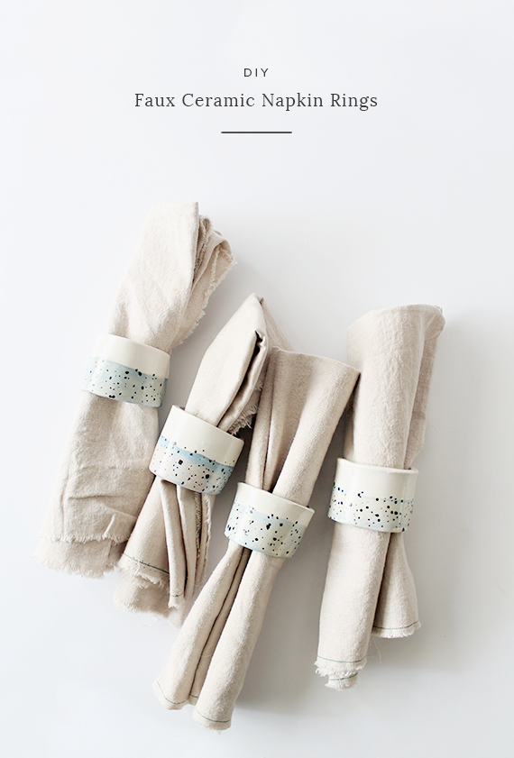 diy faux ceramic napkin rings – almost makes perfect