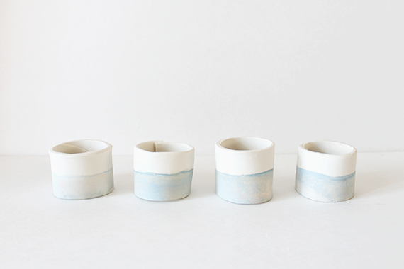 Pottery napkin clearance rings