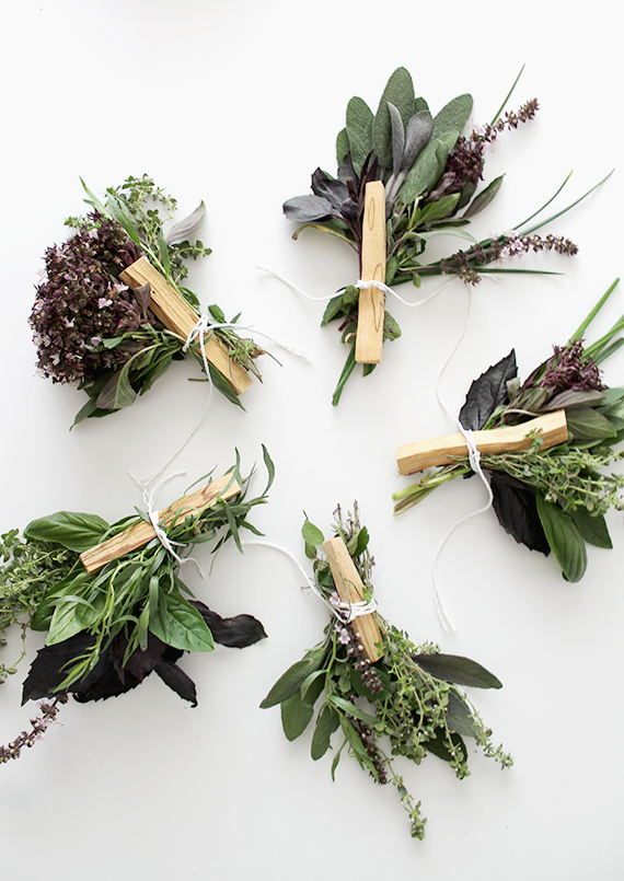 diy fresh herb bouquets | almost makes perfect