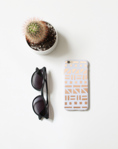 DIY copper patterned iphone case