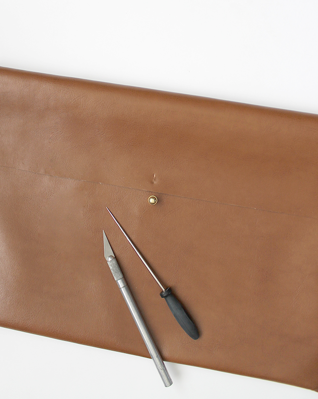 diy leather laptop case | almost makes perfect