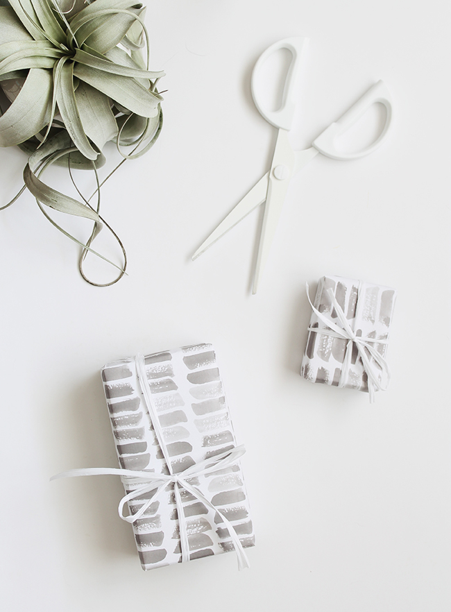 printable watercolor stroke gift wrap | almost makes perfect