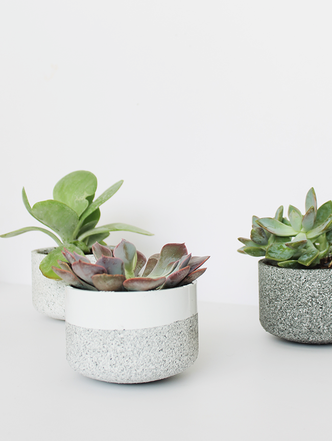 diy mini granite pots | almost makes perfect