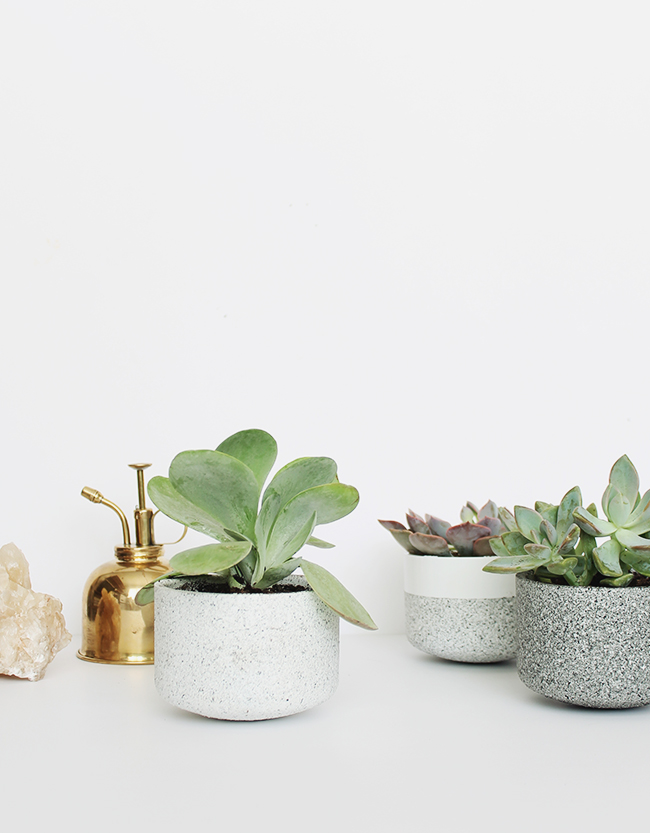 diy mini granite pots | almost makes perfect