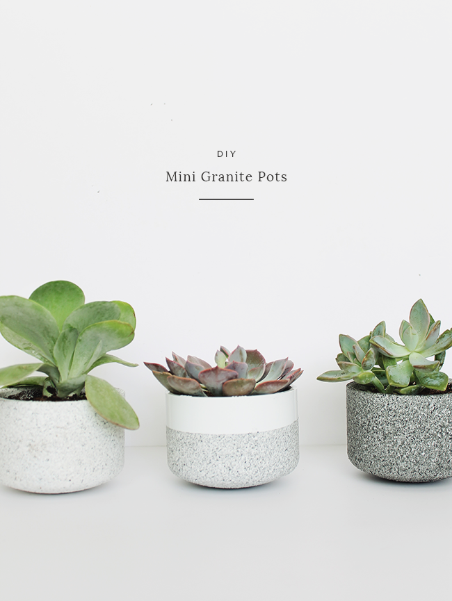 diy mini granite pots | almost makes perfect