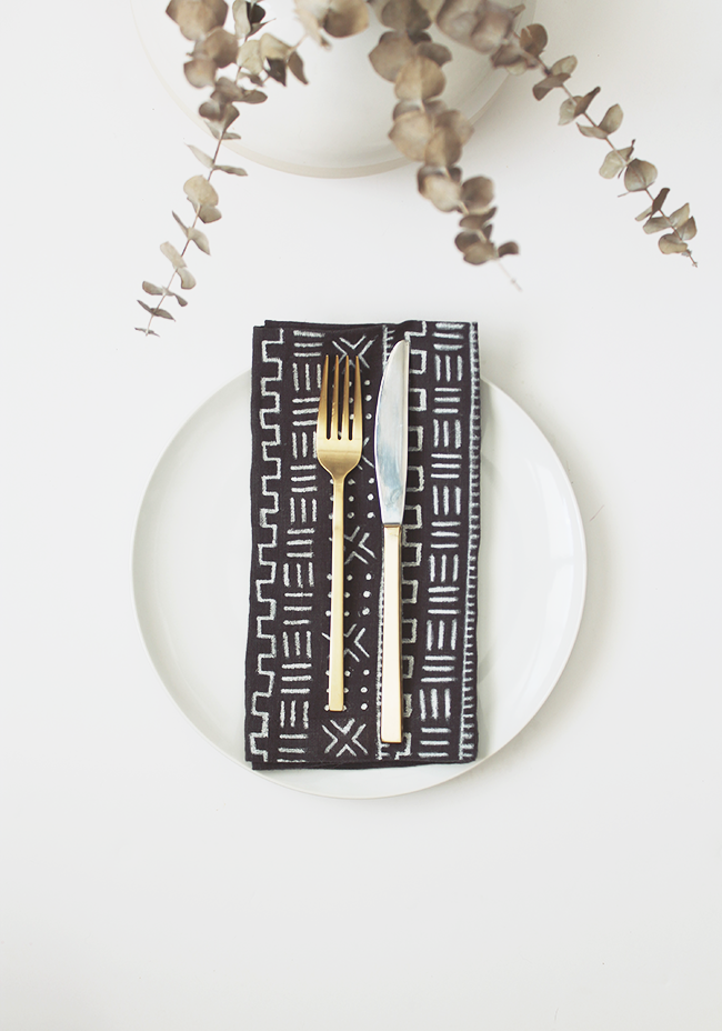 diy mudcloth napkins | almost makes perfect