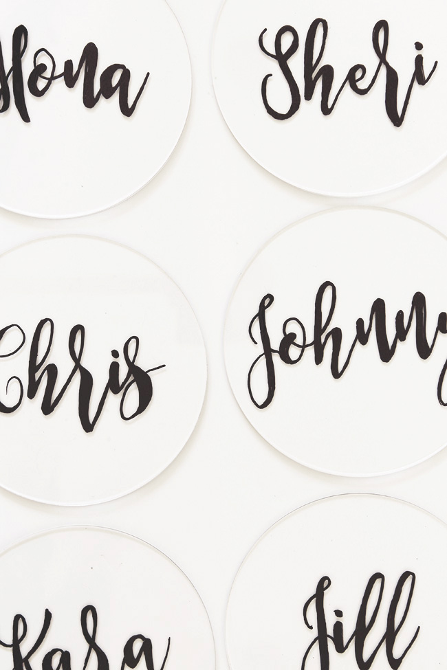 Handwritten Place Cards (writing only) – Calligraphy By MCW