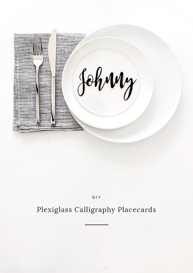 diy plexiglass place cards | almost makes perfect