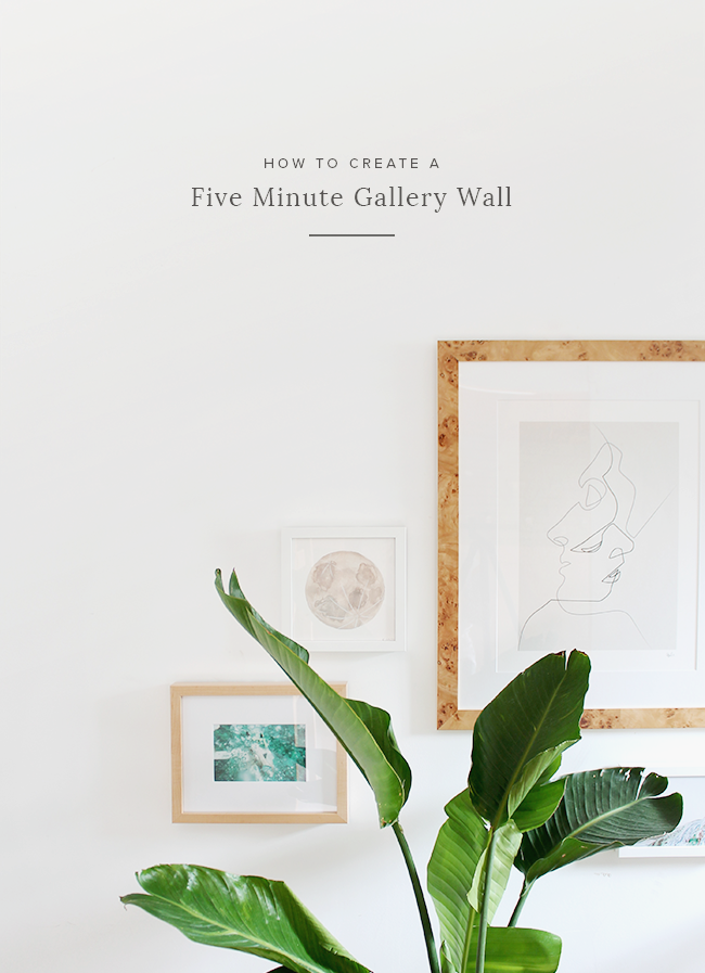 how to create a five minute gallery wall | almost makes perfect