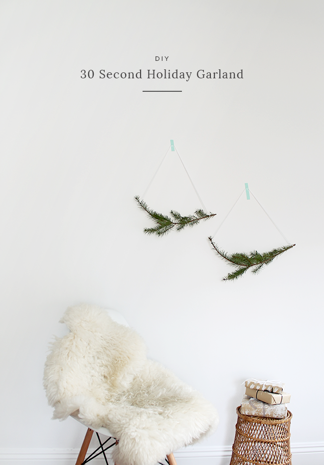 DIY 30 second garland | almost makes perfect