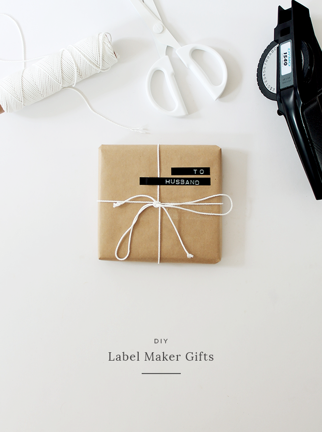 diy label maker gift wrap | almost makes perfect