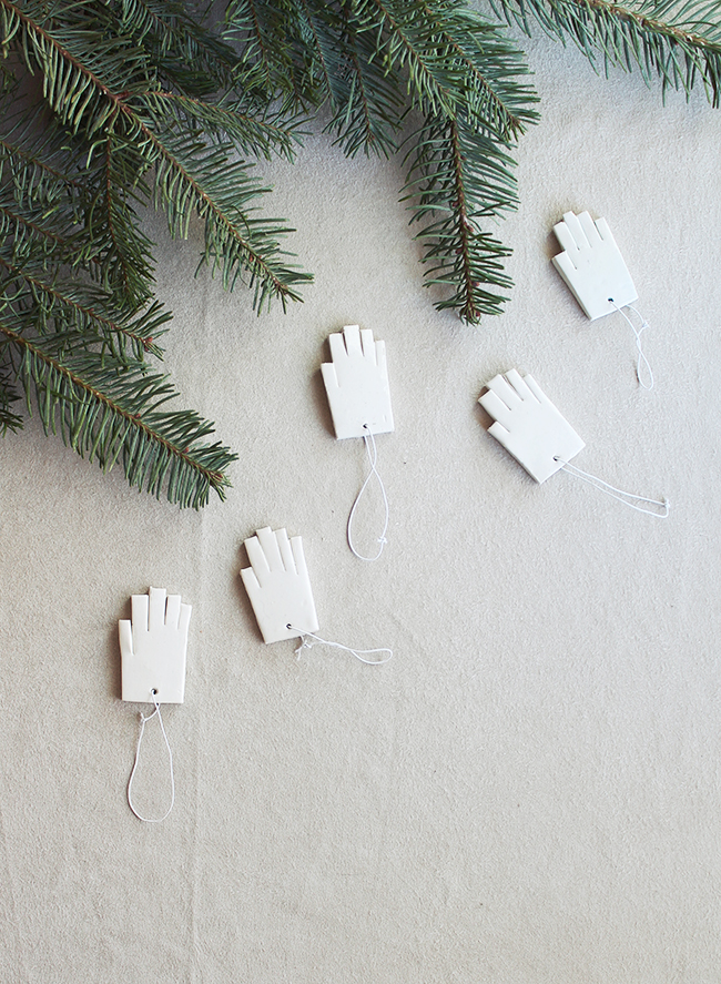 diy mini hand ornaments | almost makes perfect