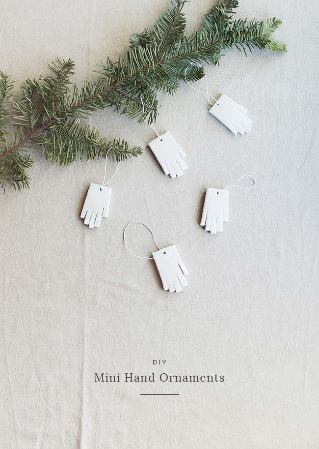 diy mini hand ornaments | almost makes perfect