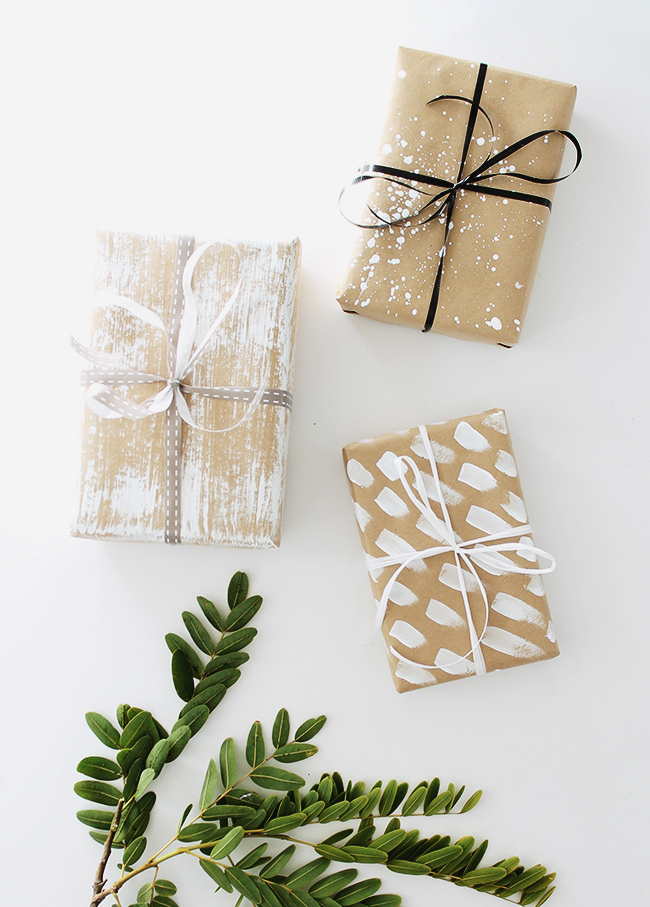 four DIY gift wrap ideas | almost makes perfect