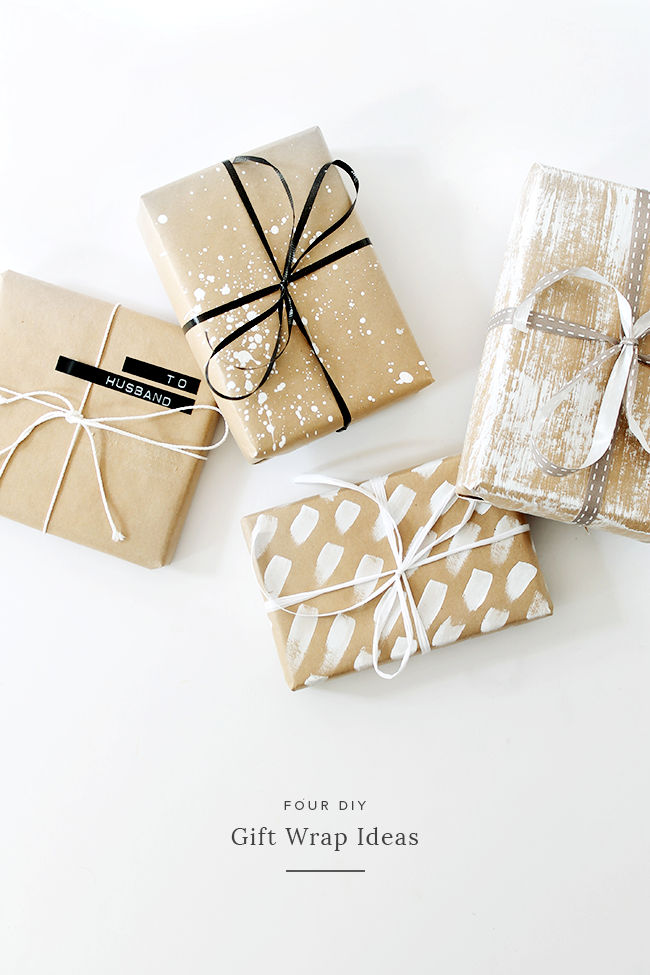 four DIY gift wrap ideas | almost makes perfect