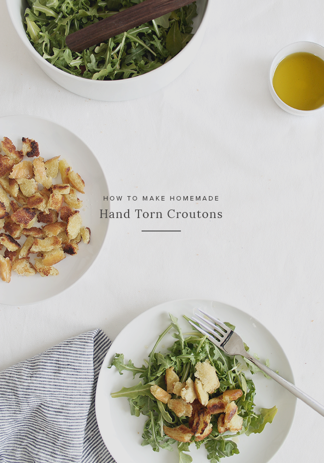 how to make homemade hand torn croutons