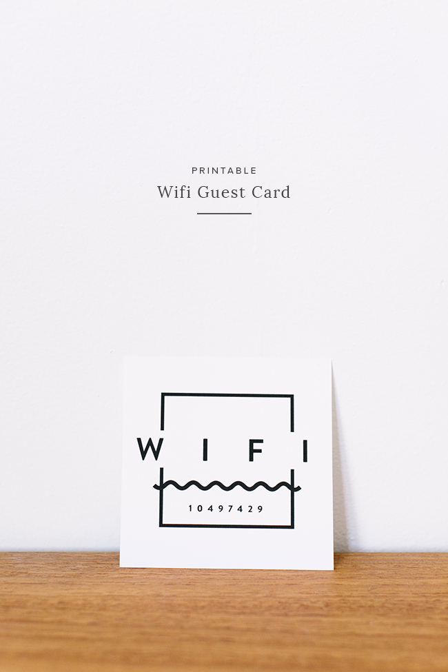 printable wifi guest card | almost makes perfect copy