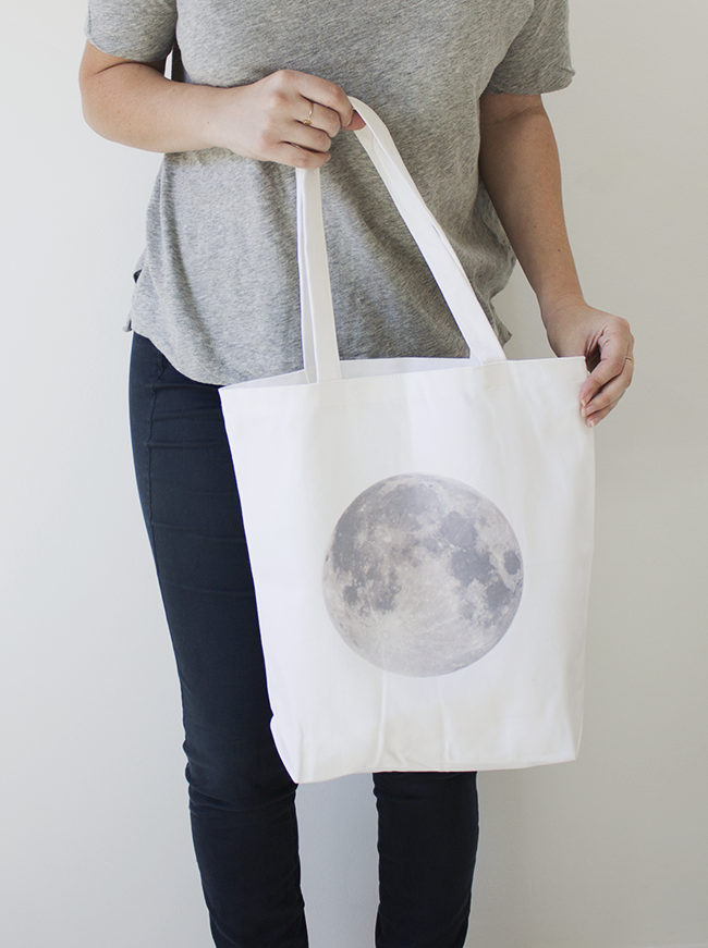DIY moon tote bag | almost makes perfect