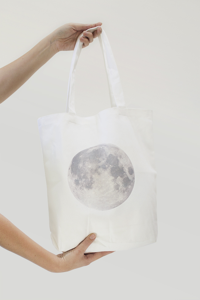 DIY moon tote bag | almost makes perfect