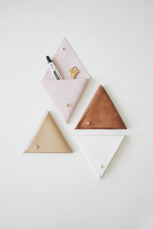 Leather Triangle Earrings - How Did You Make This?