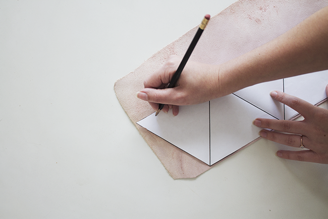 Triangular Leather Coin Holder