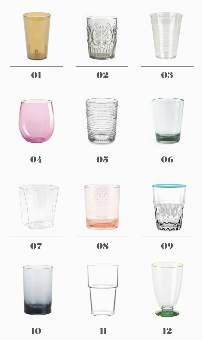 Acrylic Drinking Glasses