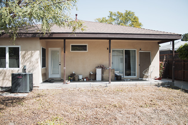 our backyard before | almost makes perfect