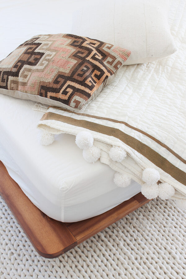 DIY pom pom blanket almost makes perfect