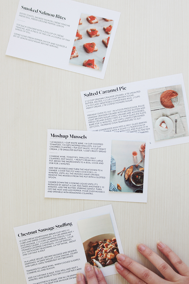 Print Your Own Recipe Cards! - A Beautiful Mess