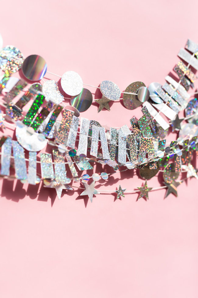 holographic-new-years-garland-diy