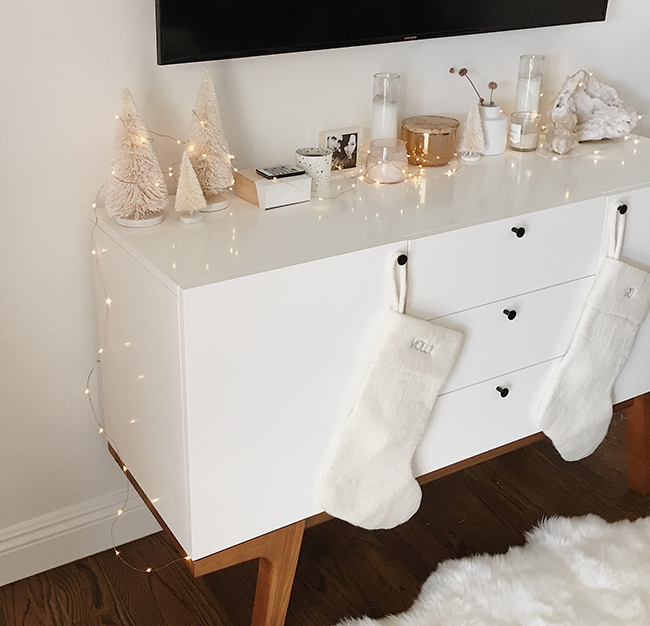 modern christmas mantle | almost makes perfect