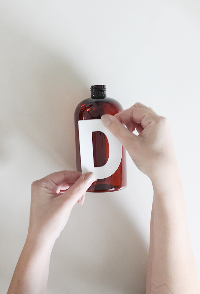 DIY minimal soap bottles | almost makes perfect