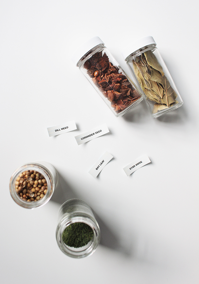 How to Organize Spices & Free Labels • Craving Some Creativity