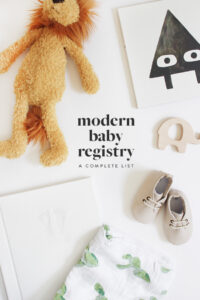 modern baby registry