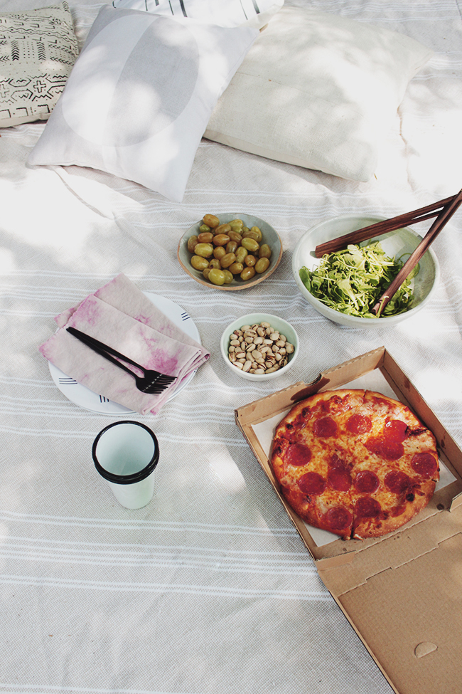 how to setup a romantic picnic (for three)