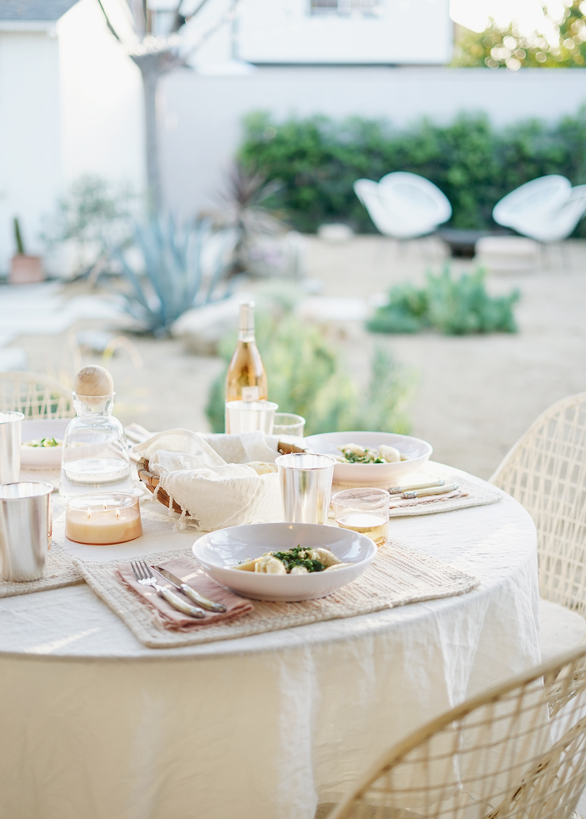 Let us help you curate the perfect patio dinner party setting! How