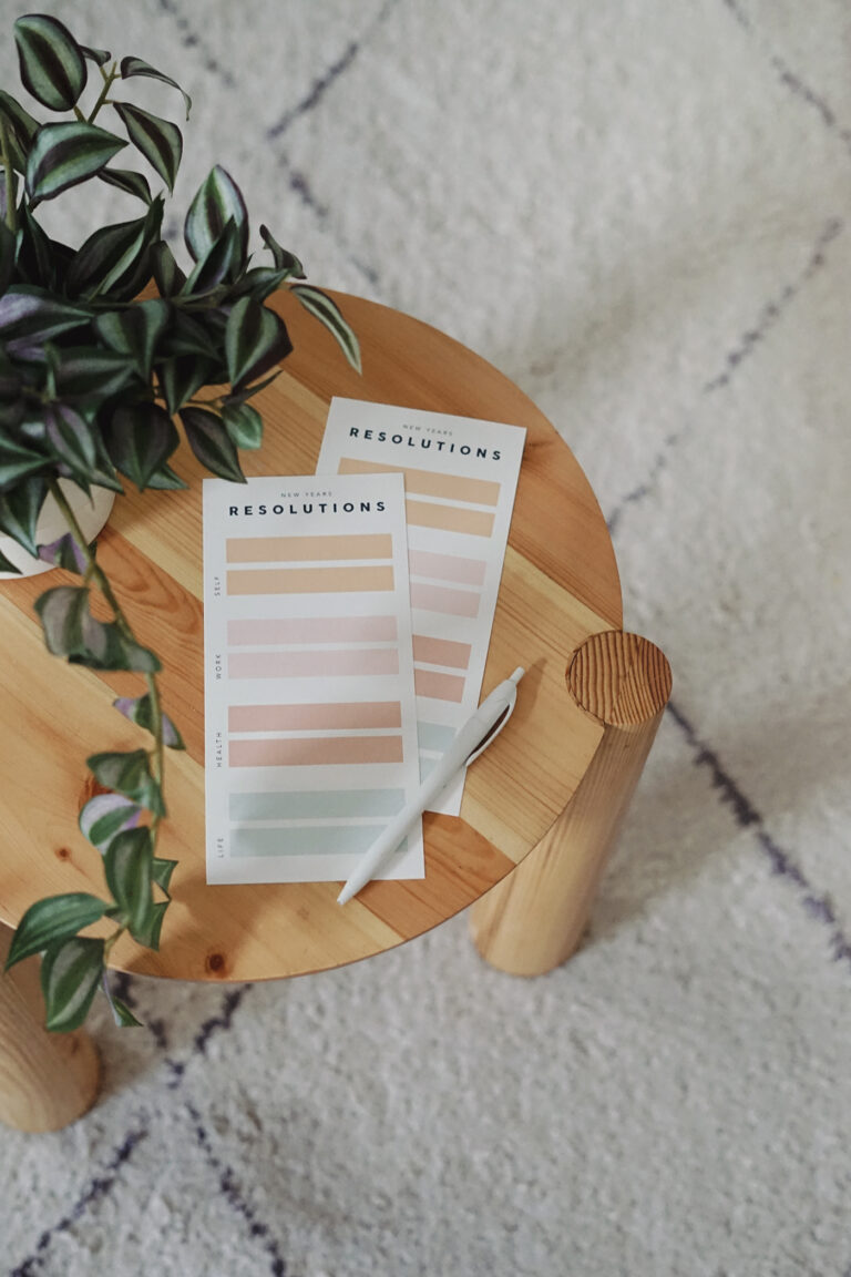 new years resolutions printable (+ my personal resolutions)