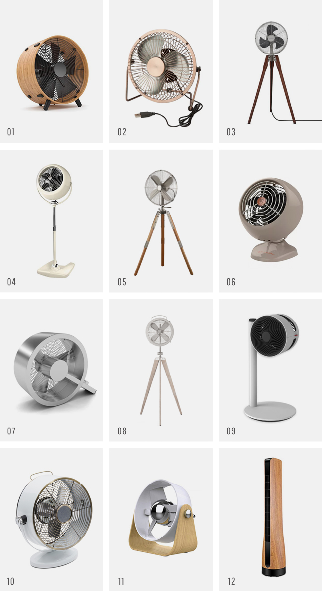 pretty everything : standing + table fans