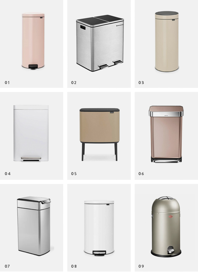 pretty everything : 21 attractive trash cans – almost makes perfect