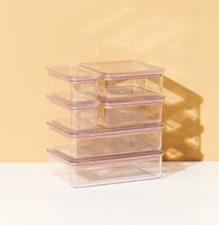 Bamboo Clear Storage Containers by Tupperware