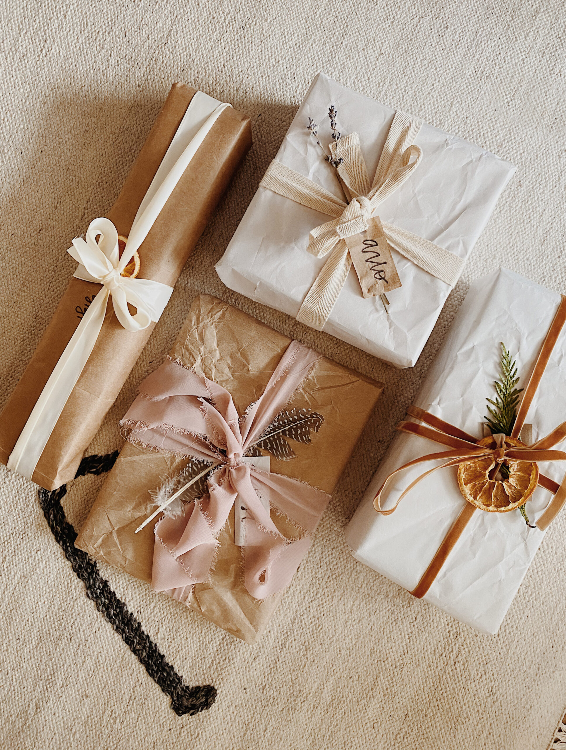 basically* zero waste gift wrapping ideas – almost makes perfect