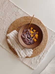 purple oatmeal