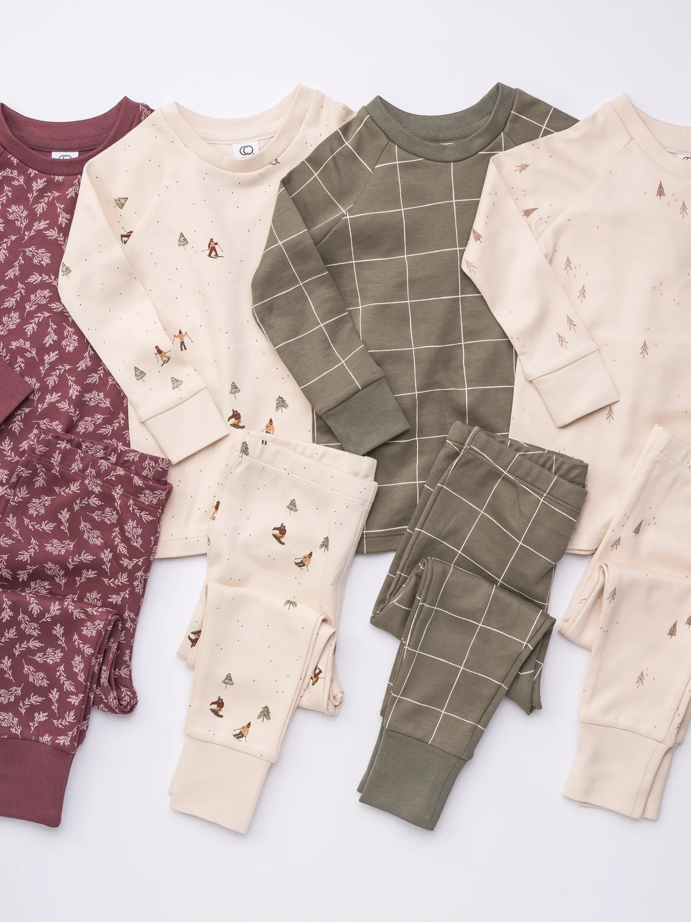 neutral holiday pajamas for kids almost makes perfect