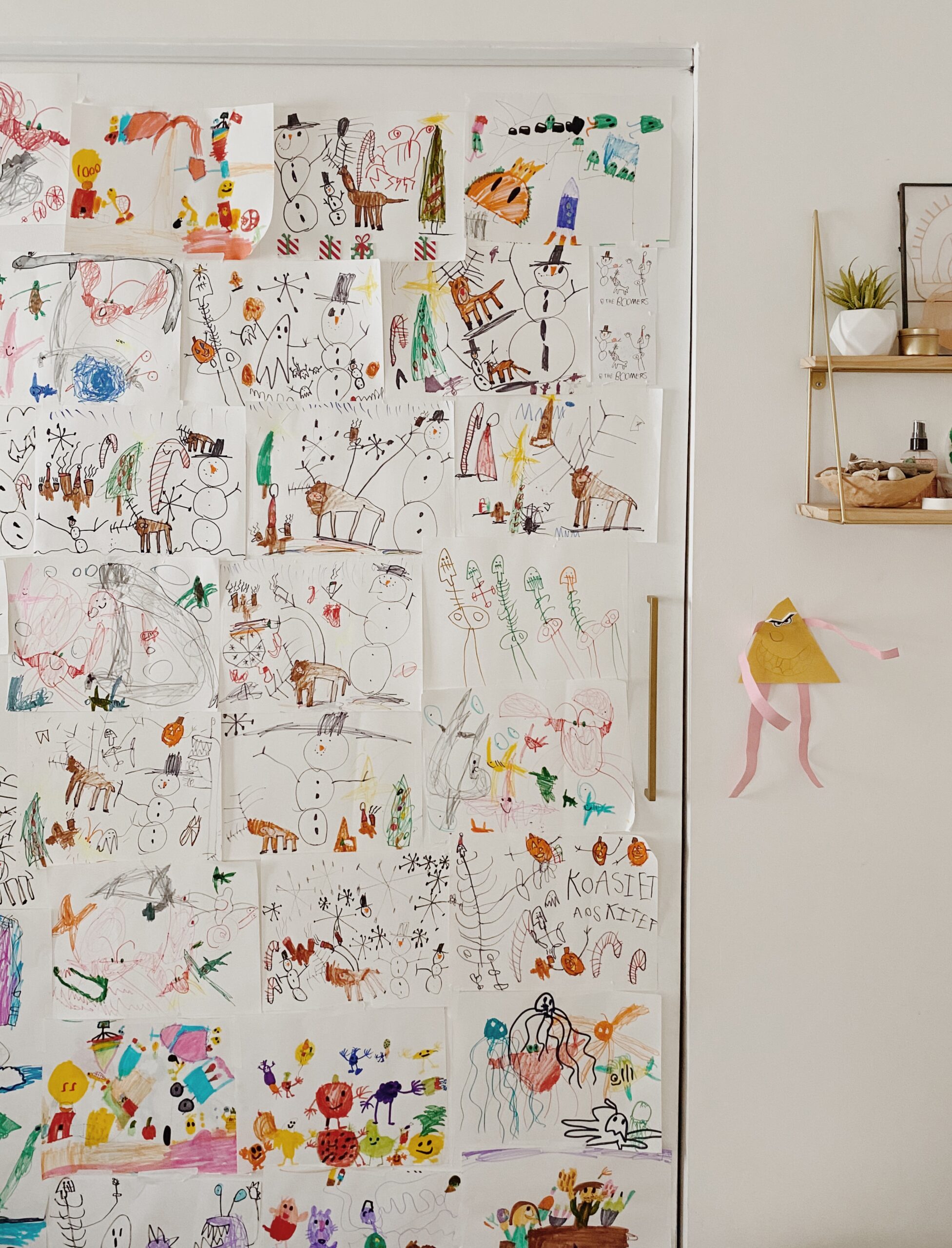 Create an Instant Gallery With Your Kids' Art - Without Making Any