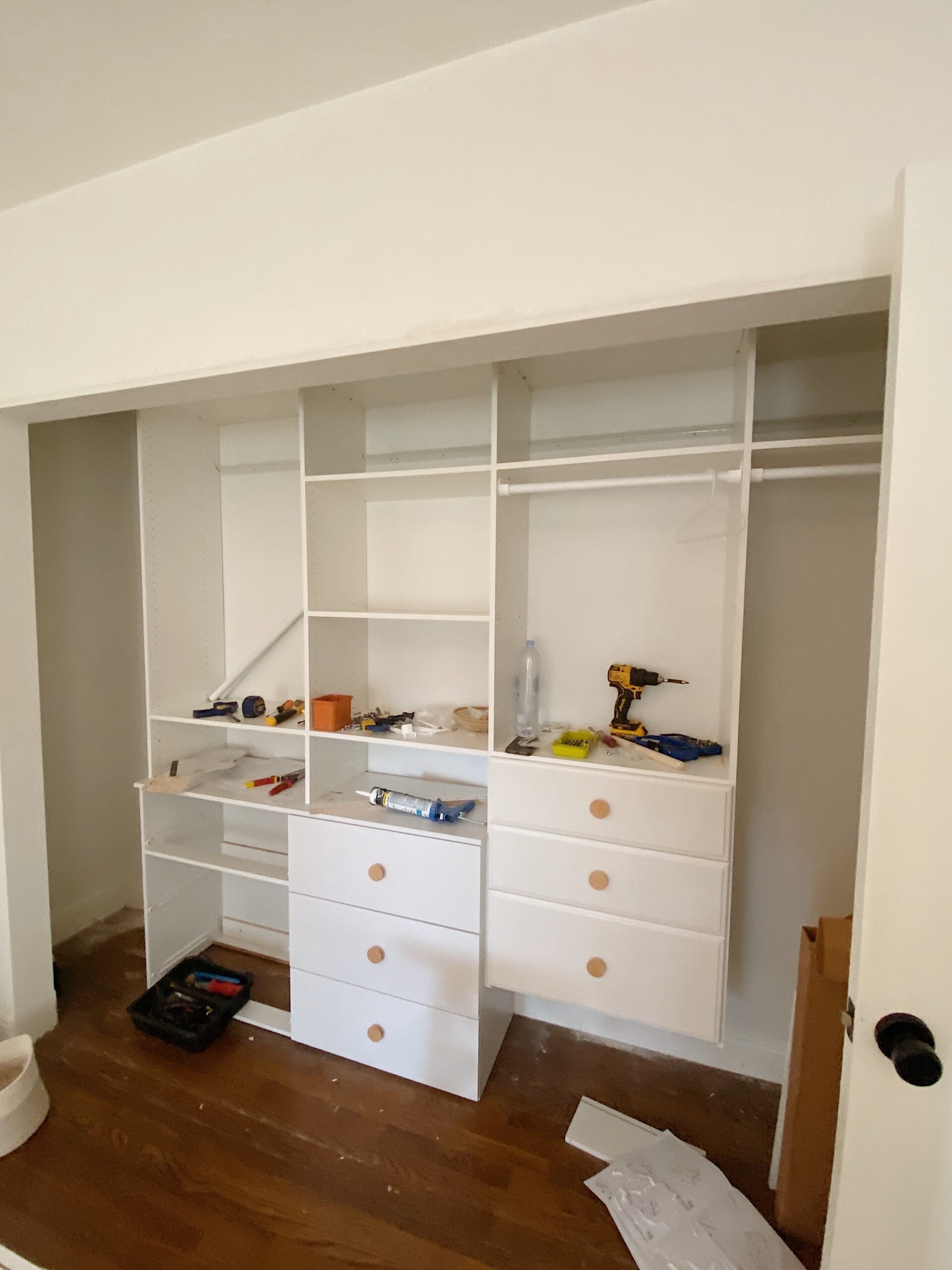 the nursery closet – almost makes perfect