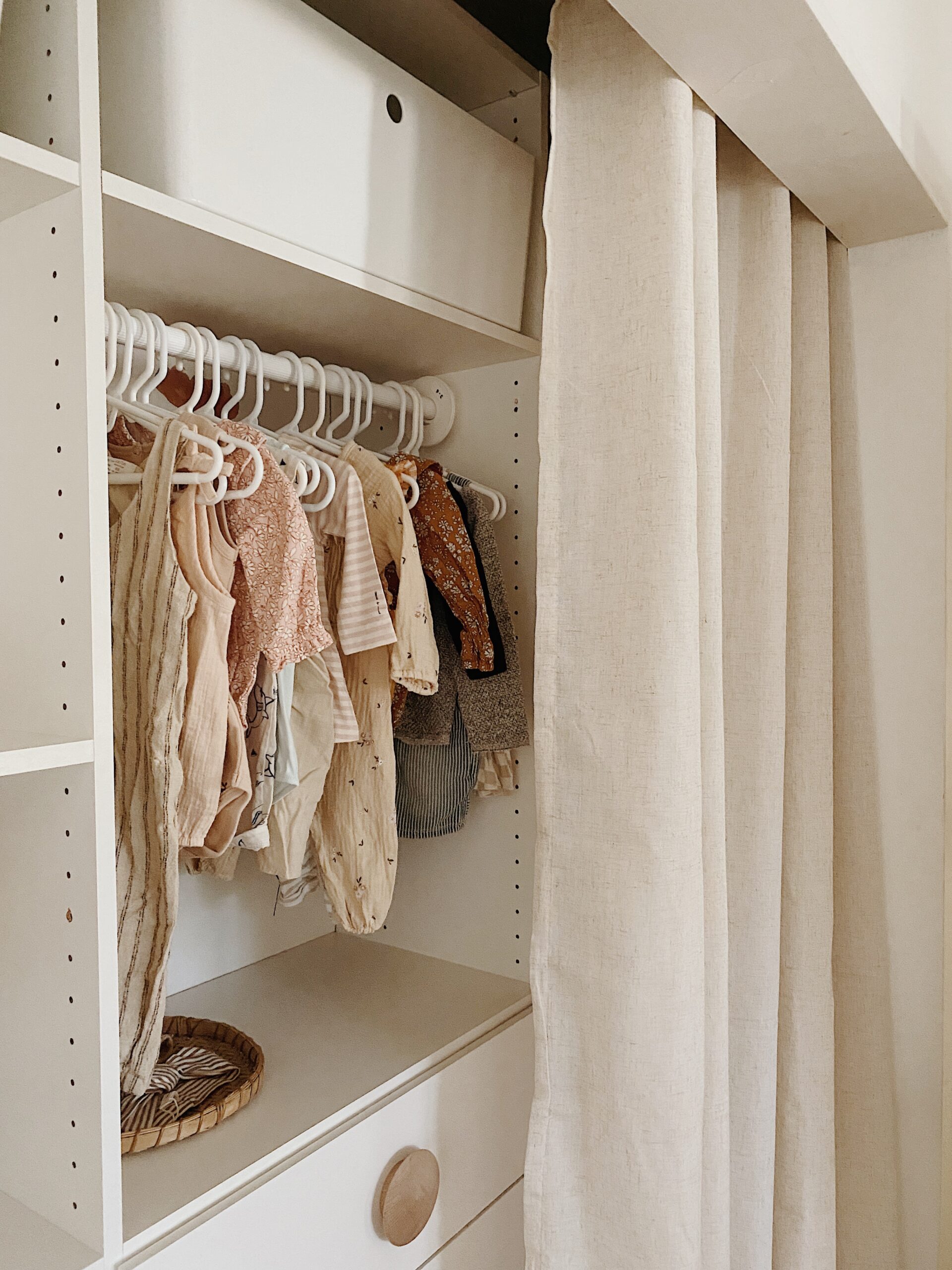 An Organized Nursery Closet Start to Finish - The Homes I Have Made