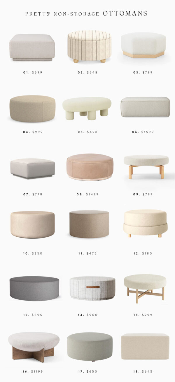 modern ottomans and modern storage ottomans – almost makes perfect